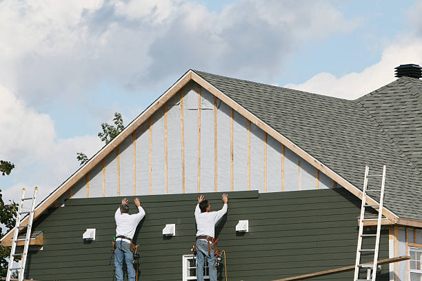 Professional Storm Damage Siding Repair technician working in Shirleysburg, PA